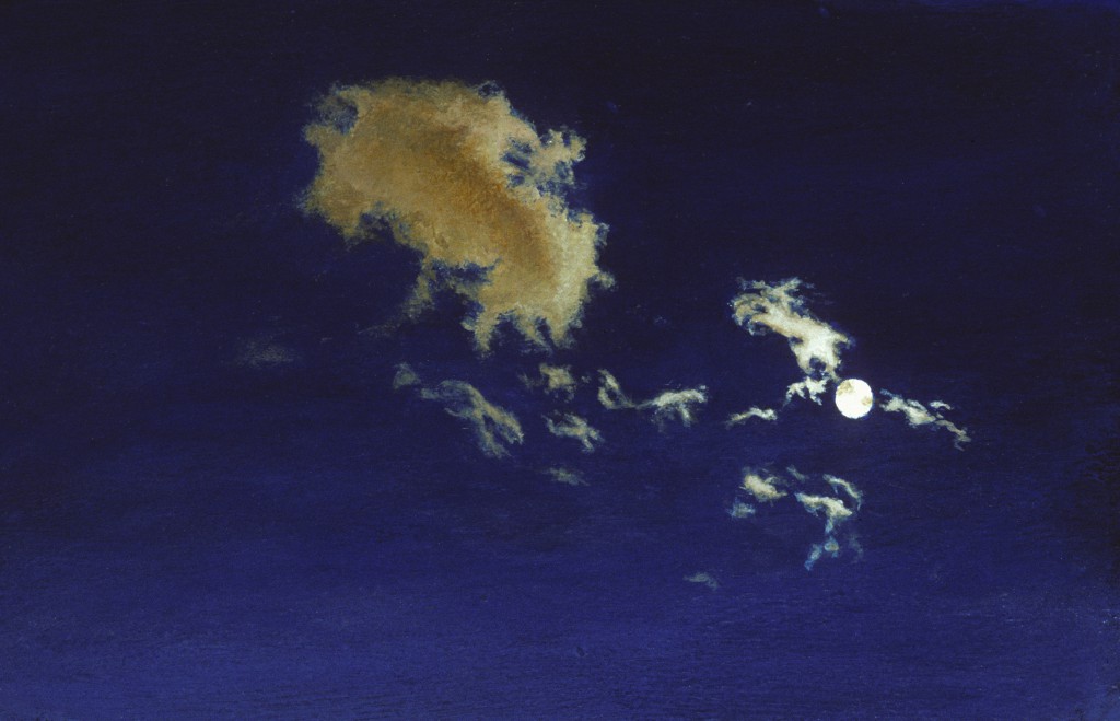 Night Sky Study III | 5.25 x 6.5 inches | oil on paper